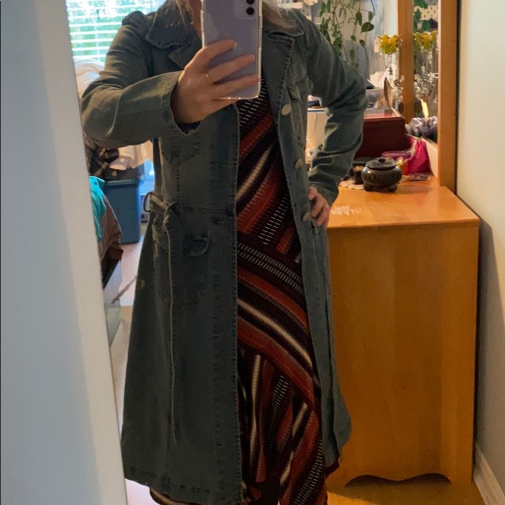 Vintage Long Jean Jacket